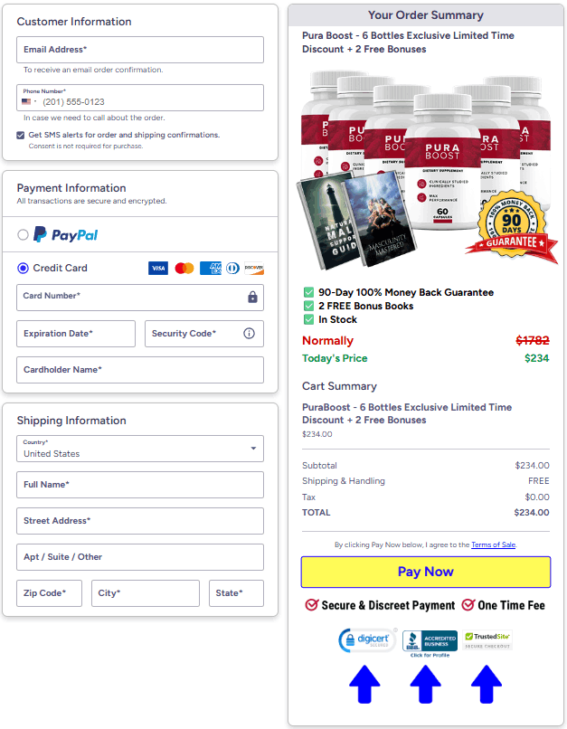 Puraboost Order Form